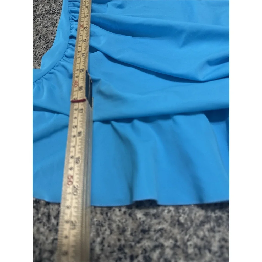 Always For Me Swim Suit‎ 2 Pc 18W  Curvy You Blue